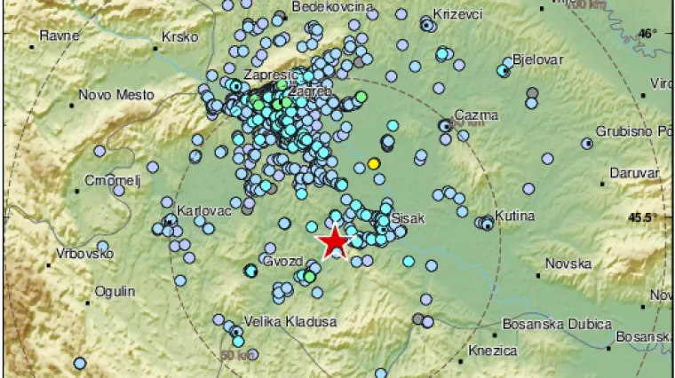 Magnituda ovog puta 3,3