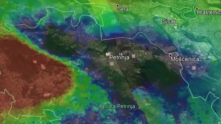 Satelitska snimka pokazuje: Tektonske ploče nasjele jedna na drugu, Petrinja i Sisak se 'odmaknuli' od Zagreba