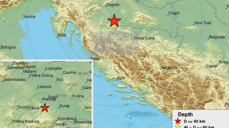 EMSC pi&scaron;e da je magnituda bila 4.5 po Richteru
