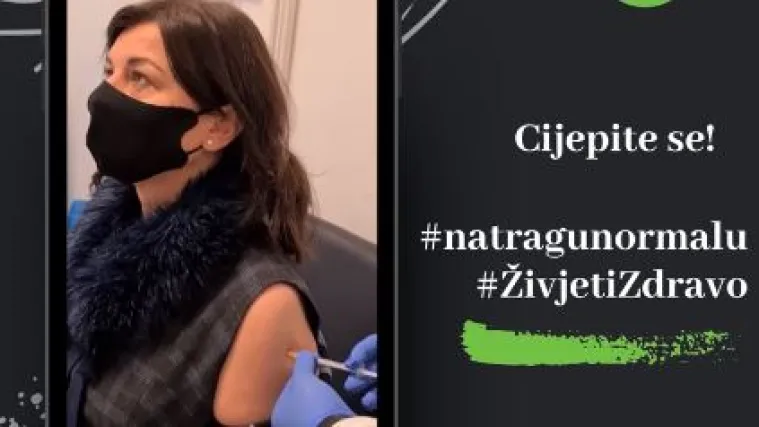 VIDEO Protiv koronavirusa cijepila se i na&scaron;a Prva dama - pogledajte snimku!