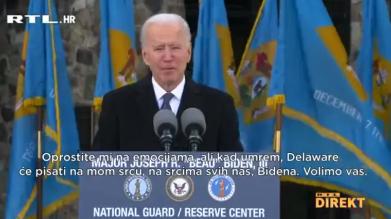 Biden održao govor u kojem se borio sa suzama: 'Kada umrem na srcu će mi pisati Delaware'