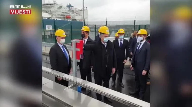 VIDEO Premijer Andrej Plenković pustio u pogon LNG terminal i spojni plinovod Zlobin-Omi&scaron;alj
