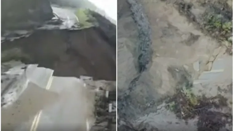 Snimka otkrila razmjere katastrofe, propao dio legendarne ceste: 'Ne možete na drugu stranu'