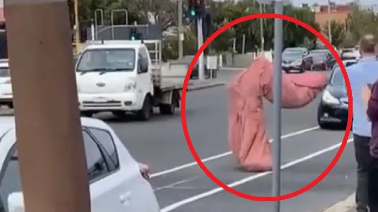 Ljudi u šoku gledali gigantski penis nasred ceste - a onda je još počeo i ejakulirati...