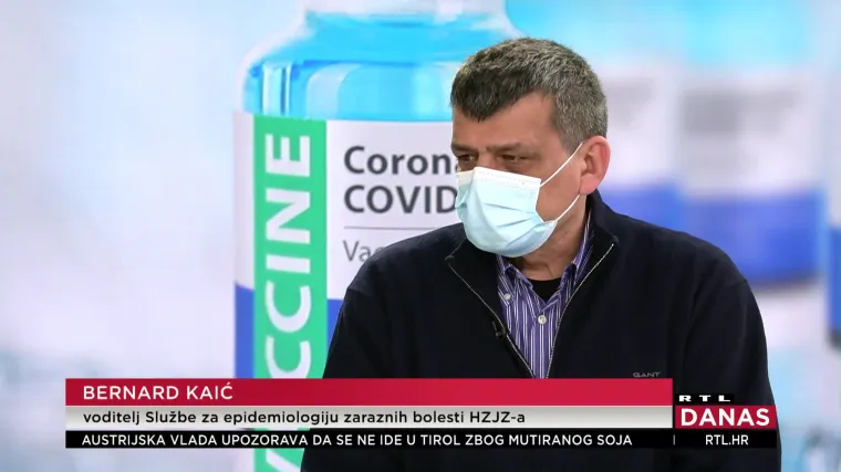 Epidemiolog Bernard Kaić za RTL priznao da mu je drago &scaron;to nije mogao birati cjepivo: 'Ba&scaron; bi bilo te&scaron;ko odlučiti'