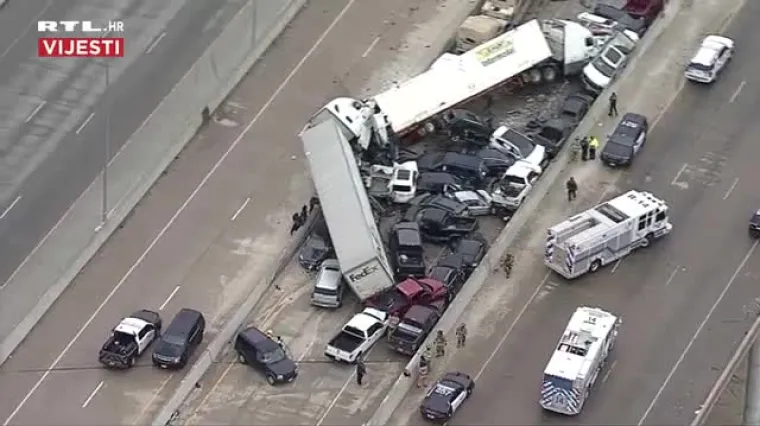 VIDEO Velika prometna nesreća: Nagomilalo se čak 133 vozila, ima mrtvih