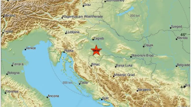 Magnituda je bila 4,0 prema Richteru, a osjetio se i u Zagrebu; 'Zaljuljala se kuća'