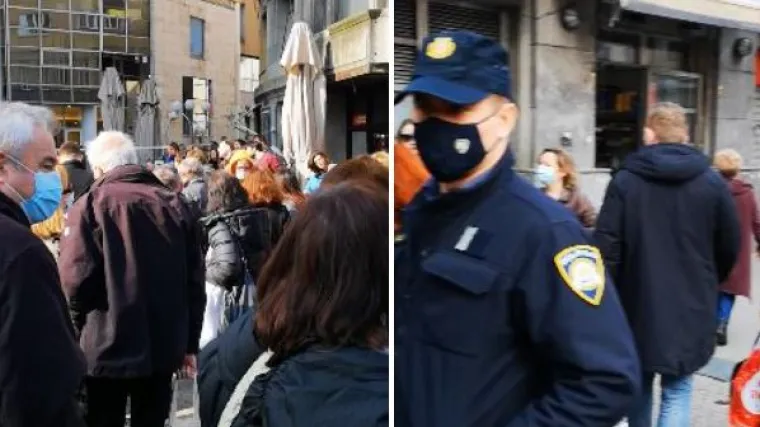 VIDEO Dok traje spontana 'fe&scaron;ta' u Tkalči,  policija stoji i ne zna &scaron;to da radi