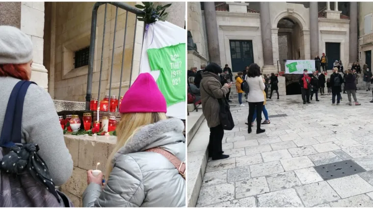 VIDEO Splićani se uz pjesmu i svijeće opraštaju od legendarnog Đorđa Balaševića