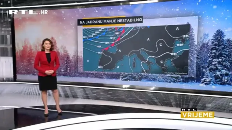 Ki&scaron;a, ponegdje i obilna, sunce, bura... Danas će biti svega, pročitajte gdje i kada