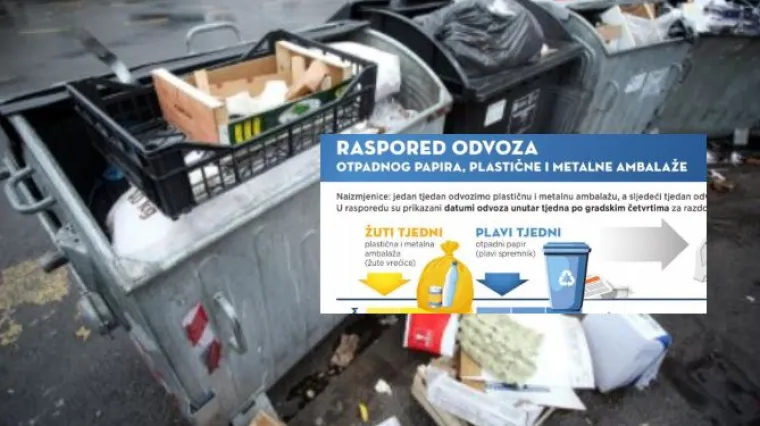 Za sve Zagrepčane: Ovo je novi raspored odvoza otpadnog papira, plastične i metalne ambalaže
