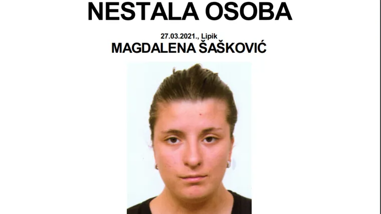 MUP traga za nestalom 16-godi&scaron;njakinjom iz Lipika: Ako ste ju vidjeli nazovite policiju