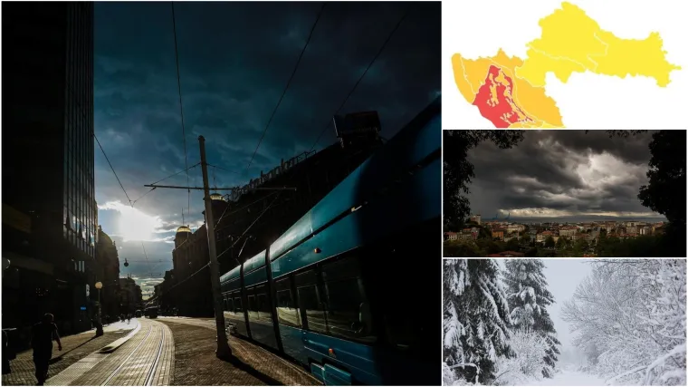 Oglasio se meteoalarm, snijeg bi mogao padati i do 25 centimetara, naleti bure i do 130 km/h