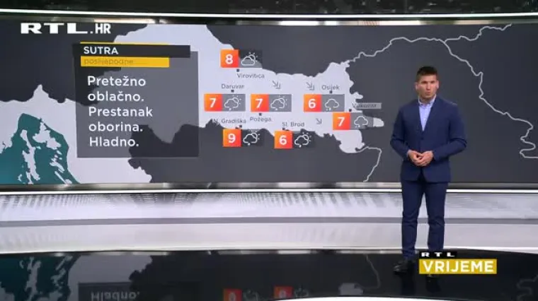 Očekujte smirivanje vremena. No, jo&scaron; uvijek će biti vjetrovito i hladno