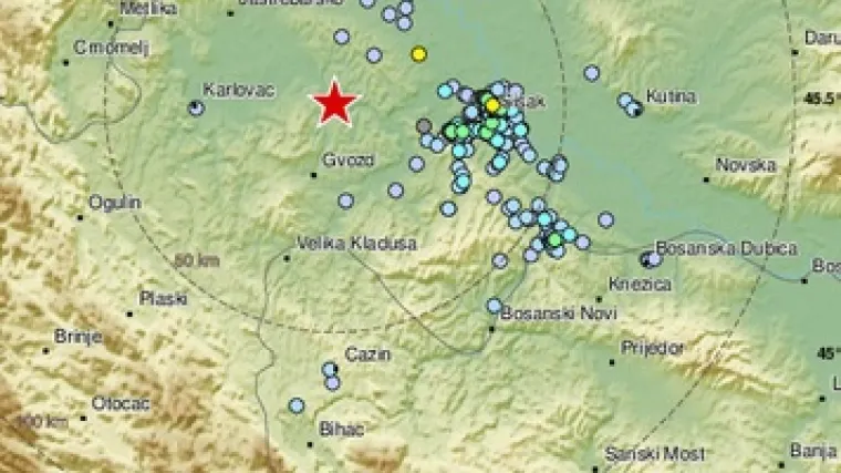 Podrhtavanje 2.8 stupnja po Richteru prestra&scaron;ilo građane