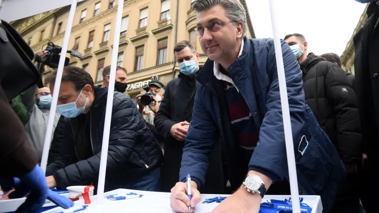 Plenković podržao Filipovića: 'Pet tisuća potpisa koji su nužni su već 'u džepu''