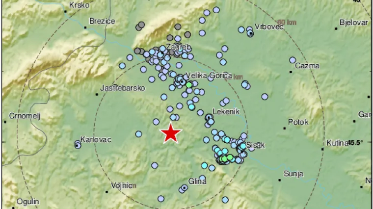 Nije se tresao noćas samo Zagreb, potresi kod Siska i u Dalmaciji: 'Tutnjava. Zvuk potresa je bio dug'