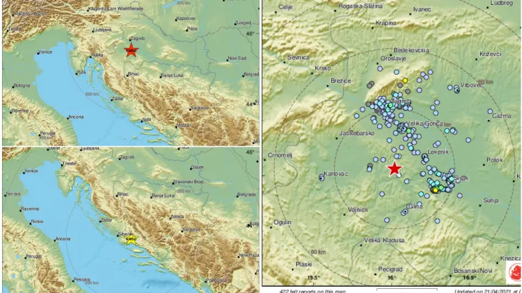 Potresi su bili slabiji, ali su uznemirili građane: 'Jako drmanje uz užasan zvuk tutnjave'