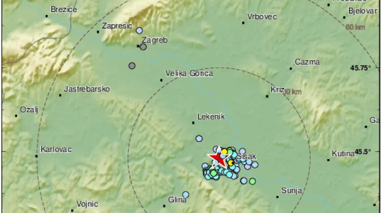 Nema mira na Banovini! Kod Siska novi potres magnitude 2,6: 'Jaka detonacija, cijela kuća se zatresla, tlo pod nogama puno jače'