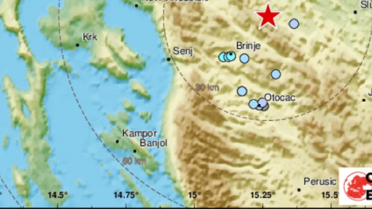 Jo&scaron; jedan potres, ovog puta magnitude 2.8 blizu Ogulina