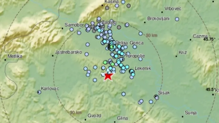Novi potres zatresao sredi&scaron;nju Hrvatsku: 'Glasan zvuk i lagana tre&scaron;nja... Stranica od ormara je zavibrirala'