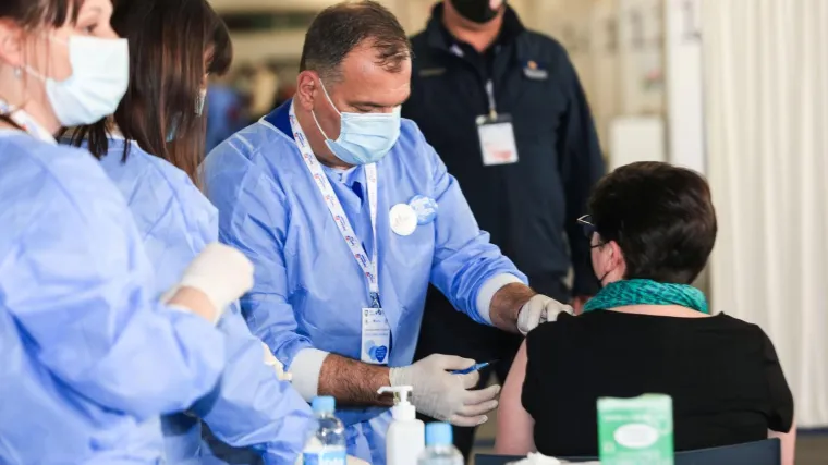 Bero&scaron; cijepio građane na Velesajmu: 'Malo sam bila iznenađena kad sam ga vidjela. Nisam očekivala da imam tu čast...'