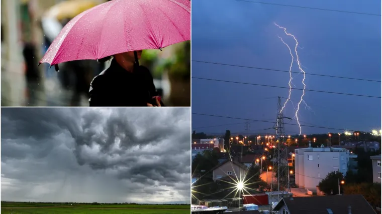 Nakon sunčanog jutra stiže nevrijeme, žestoki pljuskovi s grmljavinom