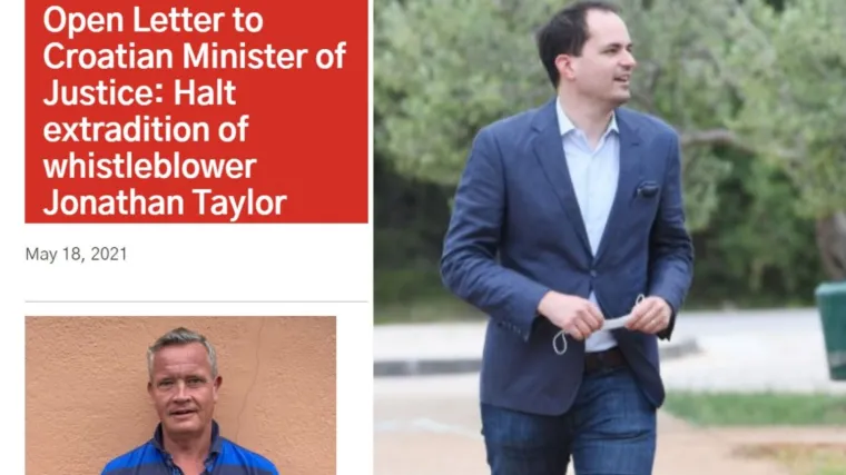 'Ne izručujte Jonathana Taylora Britaniji', mole ministra Malenicu zviždači iz cijelog svijeta