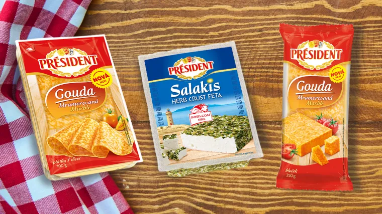 President mramorna gouda &ndash; prva dvobojna gouda  na hrvatskom trži&scaron;tu