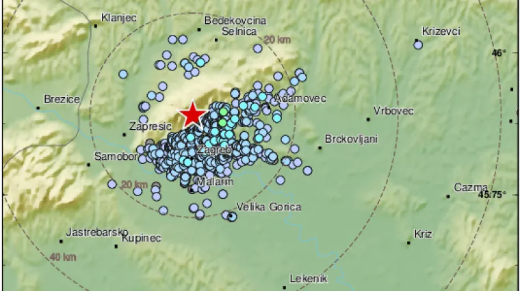 Noćas se tresao i Zagreb - jeste li osjetili? 'Taman sam mislila deinstalirati aplikaciju. Kad ono - opet'