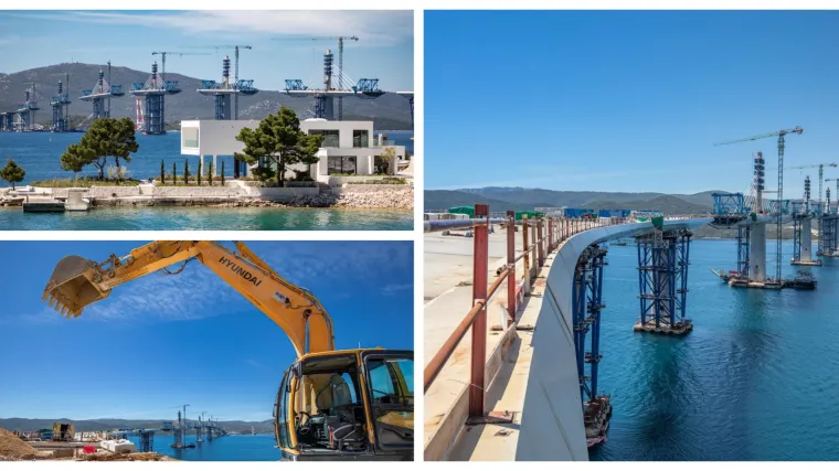 Pelje&scaron;ki most pri kraju: Ostalo jo&scaron; manje od 900 metara da se spoje dva dijela juga RH