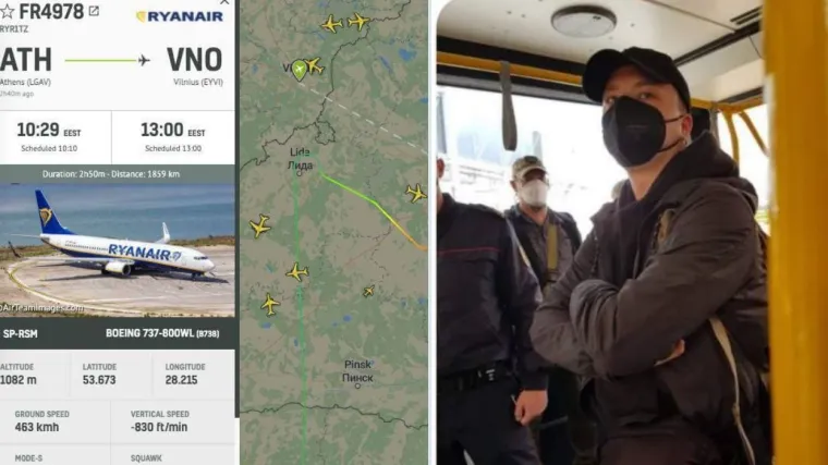 'Bjelorusija je diktatura': Priveli aktivista zbog kojeg je sletio avion, minimalno četiri osobe nisu se ukrcale na novi let