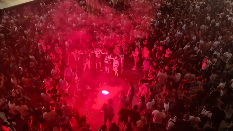 FOTO, VIDEO Zadar je prvak Hrvatske! Pogledajte atmosferu na glavnom gradskom trgu