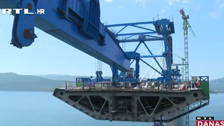 Jo&scaron; malo do kraja gradnje Pelje&scaron;kog mosta: 'Očekujemo početkom kolovoza da ćemo imati spojen hrvatski teritorij'