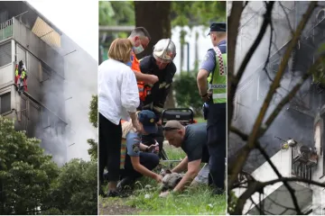 Vatrogasci spasili šest ljudi i više životinja, neki su se nadisali dima