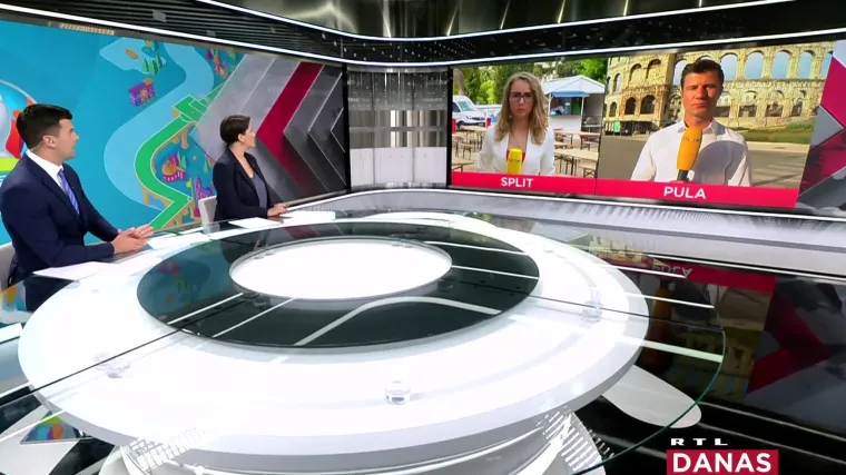 RTL Danas u Splitu je provjerio je li spremna 'fan zona' za nogometni Euro, a u Puli kako su Vatrene ispratili za London