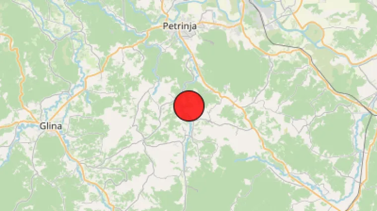 Noćas kod Petrinje opet potres magnitude 3,5: 'Zvuk jako čudan i užasan. Mislio sam da će puno jače zatresti'