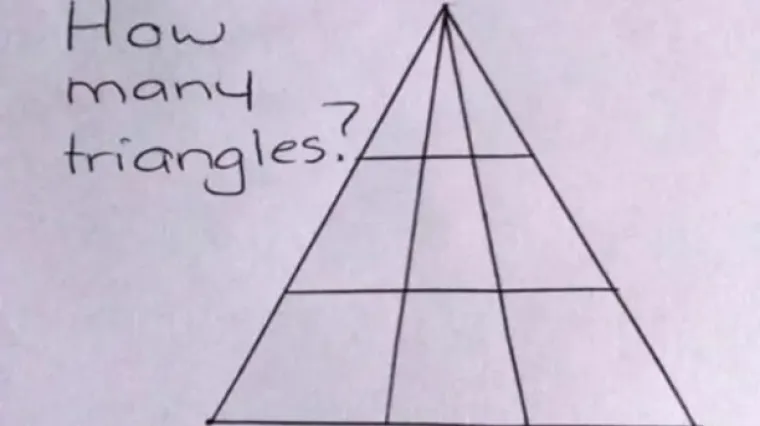 Da vas čujemo! Koliko trokuta ima na ovoj slici? Odgovor bi vas mogao iznenaditi, ali tu je i poja&scaron;njenje