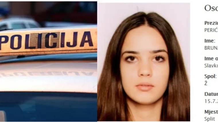 Jeste li ju vidjeli? U Splitu nestala 17-godi&scaron;nja djevojka. Već dva dana nema joj ni traga