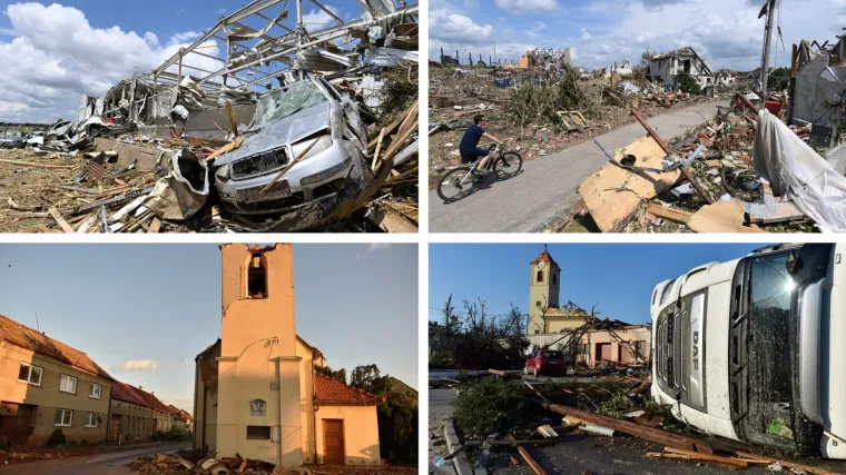 Čupao je krovove, u zrak dizao automobile, uni&scaron;tavao groblja: Ovo su najdramatičnije snimke tornada u Če&scaron;koj!