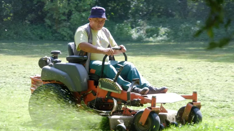 Turiste na Cresu probudili komunalci: Najprije su pokosili travu, a potom je to sve trebalo i otpuhati