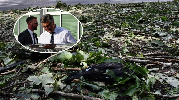 Posljedice orkanskog nevremena: Kako ih je vidio premijer Plenković, a kako stradali ljudi