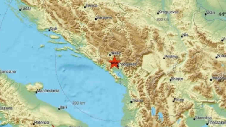 EMSC objavio da je potres magnitude 4,5 zatresao Crnu Goru pa je povukao objavu!