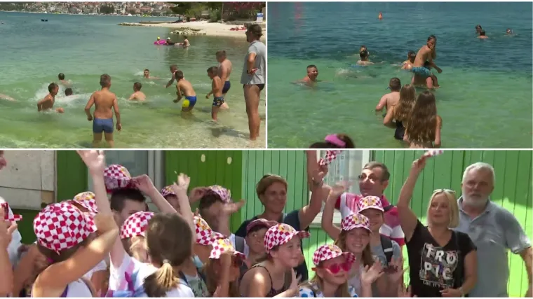 Ima li veće sreće nego dječji smijeh: Na ljetovanje na Čiovo stigli su osnovno&scaron;kolci iz potresom pogođenih područja