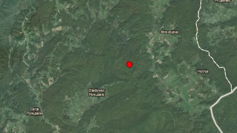 Potres jačine 2,0 prema Richteru pogodio područje Pokupskog: 28 kilometara od Siska