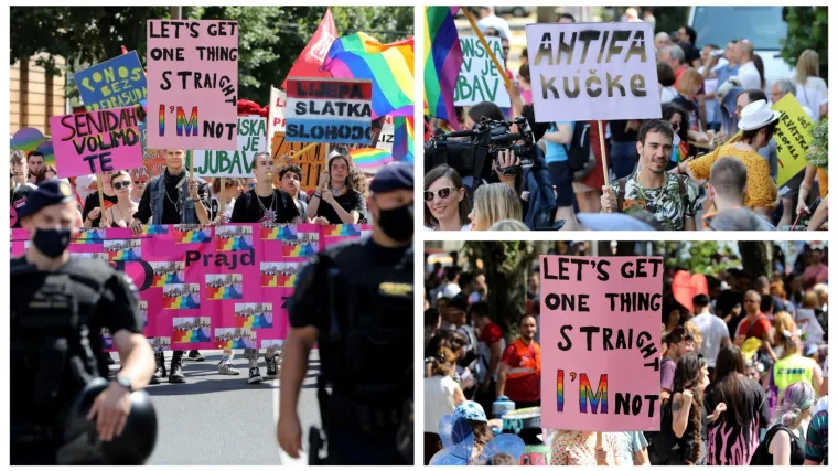FOTO/VIDEO 20. zagrebačka Povorka ponosa! Koračali Grbin, Borić, Boris Milo&scaron;ević... I Toma&scaron;ević je morao pokazati Covid potvrdu