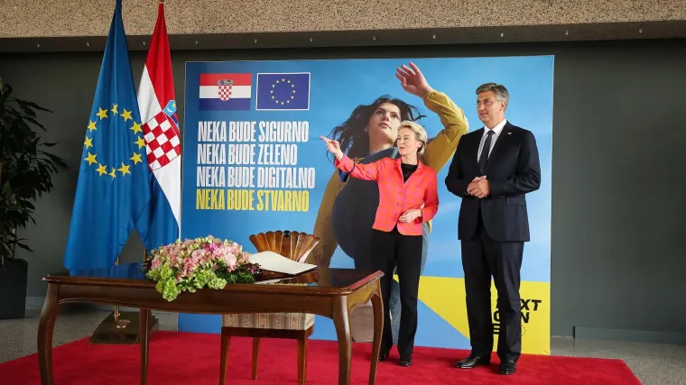 Von der Leyen: '6,3 milijarde eura donijet će europski green new deal u Hrvatsku i digitalizirati je kao nikad prije'