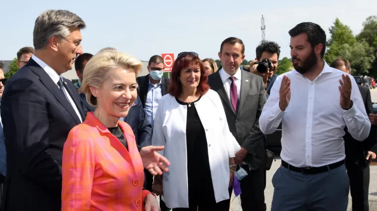 Von der Leyen nakon prezentacije Rimca: 'Puno hvala Mate. Veselim se primjeni toga &scaron;to smo vidjeli danas'