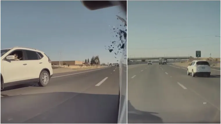 Tijekom vožnje pucao mu na prozor i razbio ga - Teslina kamera sve snimila: Pogledajte suludi napad