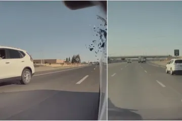 Tijekom vožnje pucao mu na prozor i razbio ga - Teslina kamera sve snimila: Pogledajte suludi napad